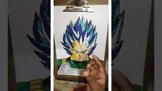 Blue Vegeta drawing. #BlueVegeta #art #drawing #youtubeshorts #fyp