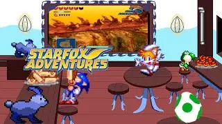 The automated level of the game, only aim is needed - Star Fox Adventure