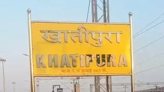Khatipura Railway Station & Trains Live Video 