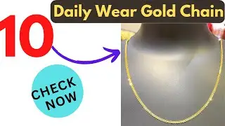 10 Light Weight Daily Wear Gold Chain 2023 Designs (Check Now)