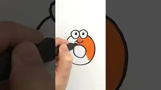 How to Draw and color Number 0 Zero  #art #viral #cute #shorts #fyp