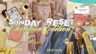 SUNDAY RESET⭐️ *Christian Edition* | Getting Ready for Church, declutter my room, shopping, baking