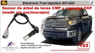 123-[Electronic Fuel Injection EFI] sensor de eje de levas CMP y cigüeñal CKP medir sin osciloscopio