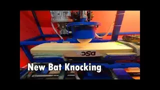 Machine Knocking of Brand New Cricket Bat ! English Willow DSC Split 6 0