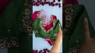 Сари из чистой органзы и шелка нежно-розового цвета от GUL Shaded