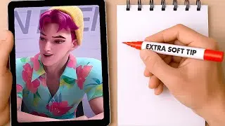 Drawing ABBY SAJA: K-Pop Demon Hunter MAKEOVER! 👹 DIFFERENT ART STYLES