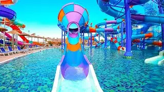 Giant Funnel Waterslide at Dream Water World Hotel, Side Antalya 🌊
