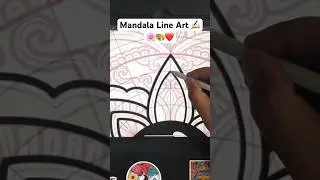 Artistic Journey: Creating Mandala Art on Procreate | iPad Pro #shorts #art #drawing