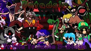 Triple Trouble D-Sides But Everyone Sings it [FNF]