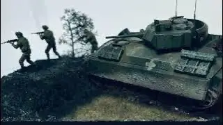 Battle on the eastern front diorama