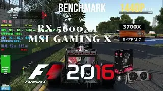 F1 2016 RX 5600 XT MSI GAMING X Benchmark Ryzen 3700x 1440p