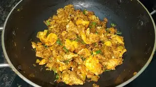 Chicken Bhurji or Egg Porutu in Telugu | Shabana Azmi's Cookbook |