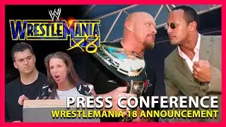 WWE WrestleMania 18 (X8) Press Conference Toronto Announcement | WWF Rock, Stone Cold, Vince McMahon