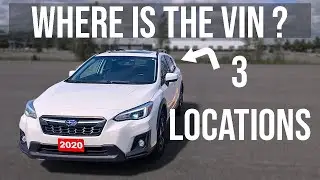 VIN Locations - Subaru Crosstrek (2018-2023)