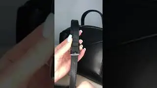 Сумочка из мягкой натуральной кожи черного цвета. Арт. 8542