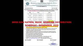MID-DAY-MEAL DISTRIBUTION NOTICE NOVEMBER 2020