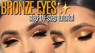 Step by step: Bronze Eyeshadow Tutorial For Beginners!