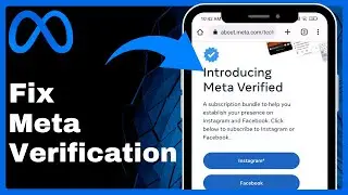 How To Fix Meta Verification Not Available For Facebook (Quick & Easy)