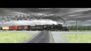 N&W 4-8-2 K-1 Mountain Steam Freight Runby