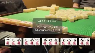 Pure Suit Character 8-Point Win 🀄 | Hong Kong Mahjong (Live Game)
