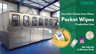 Pocket Wipes Machine (2022)_ 5-40wipes_Automated Wet Tissue Production Line_ DROID