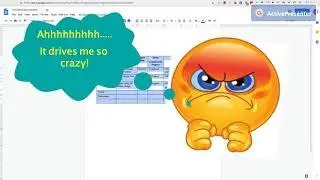 Resize an out of bound table in Google Docs
