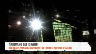 NO TAV 16-11-2012 IDRANTI E LACRIMOGENI IN CLAREA