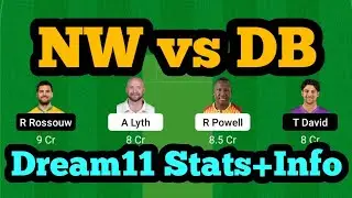 NW vs DB Dream11|NW vs DB Dream11 Prediction|NW vs DB Dream11 Team|