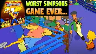 The Worst Simpsons Game Ever - THE SIMPSONS WRESTLING Gameplay Review PS1 PSX 4K Remastered