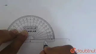 Using a protractor, draw /_B A C\nof measure 70^0dot\nOn side A C ,\ntake a point P ,\nsuch that...