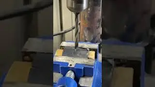 Drilling through titanium
