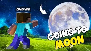 Traveling To MOON IN MINECRAFT!