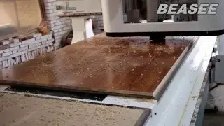 BEASEE CNC router working on wood MDF.wood cutter.MDF cutting machine