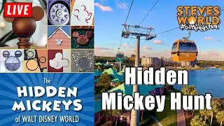 🔴 LIVE: Hidden Mickey Hunting At Skyliner Resorts!
