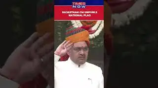 #shorts Rajasthan CM Bhajanlal Sharma Unfurls National Flag At His Residence On Republic Day