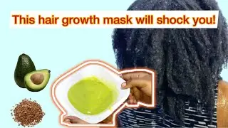 YOUR HAIR WILL NEVER STOP GROWING WITH THIS MASK | DIY Avocado and flaxseed hair mask
