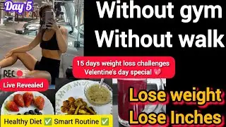 Live WEIGHT LOSS Revealed 😱 /15 Days Weight Loss Challenge Fast ❌ Crash Diet ❌ High Protein Meal