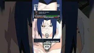 🤯 SASUKE USE CURSE MARK POWER AGAINST JUGO 😱💨 #naruto #viralshort