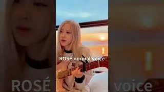 K-pop idols strained voice vs. normal voice #shorts#rose#momo