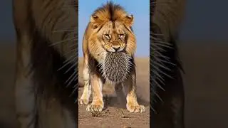 A Meal Not Worth the Pain：How Did the Hedgehog Give the Lion a Mouthful of Quills? 🦁 🦔 #wildlife