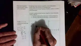 Graphing using x,y-intercept method