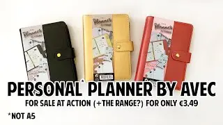 new cheap PLANNER! (Avec planner A5 format): 3 colours, 2 rings, Filofax? now at Action / The Range?