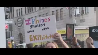 iPhone 17 launch met with protests demanding accountability from Apple