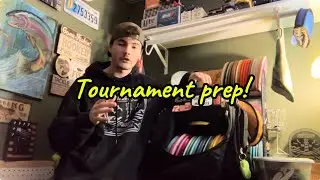 Disc golf tournament prep | Night prep and day of prep