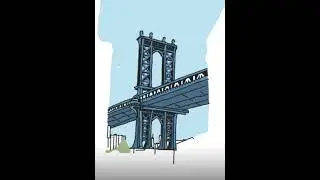 Учимся рисовать: мост      Learning to draw: Bridge