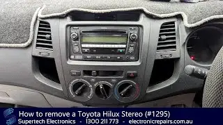 How to remove a Toyota Hilux Stereo (#1295)