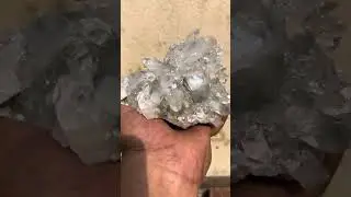 Ultra Clear AAA grade Apophyllite with Stilbite in this stunning self-standing Stalagmite Cluster!