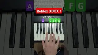 Roblox XBOX ONE theme song PIANO TUTORIAL