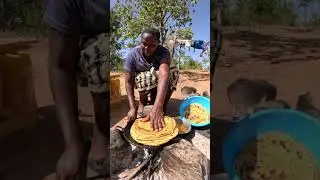 African village cooking and lifestyle, cooking tasty soft layered chapati
