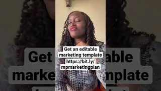 Free editable marketing plan template